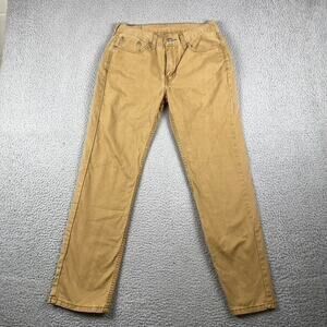 Levi's 514 Straight Fit Jeans Men's 30x32 Measured 30x30 Beige